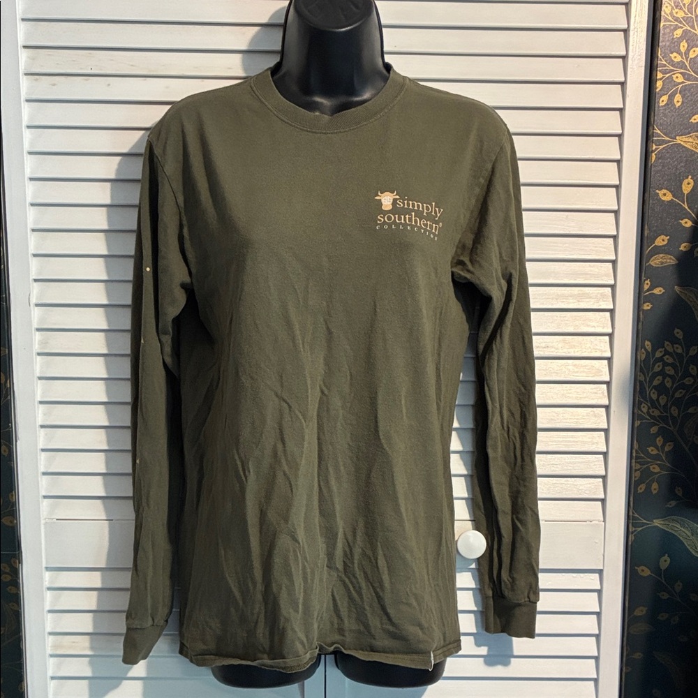 Simply Southern Forest Green Long Sleeve Tee